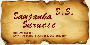 Damjanka Suručić vizit kartica